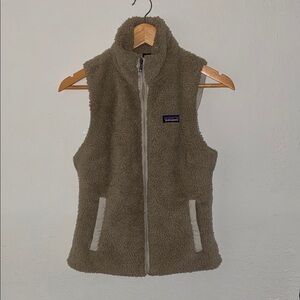 Patagonia Taupe Fleece Vest